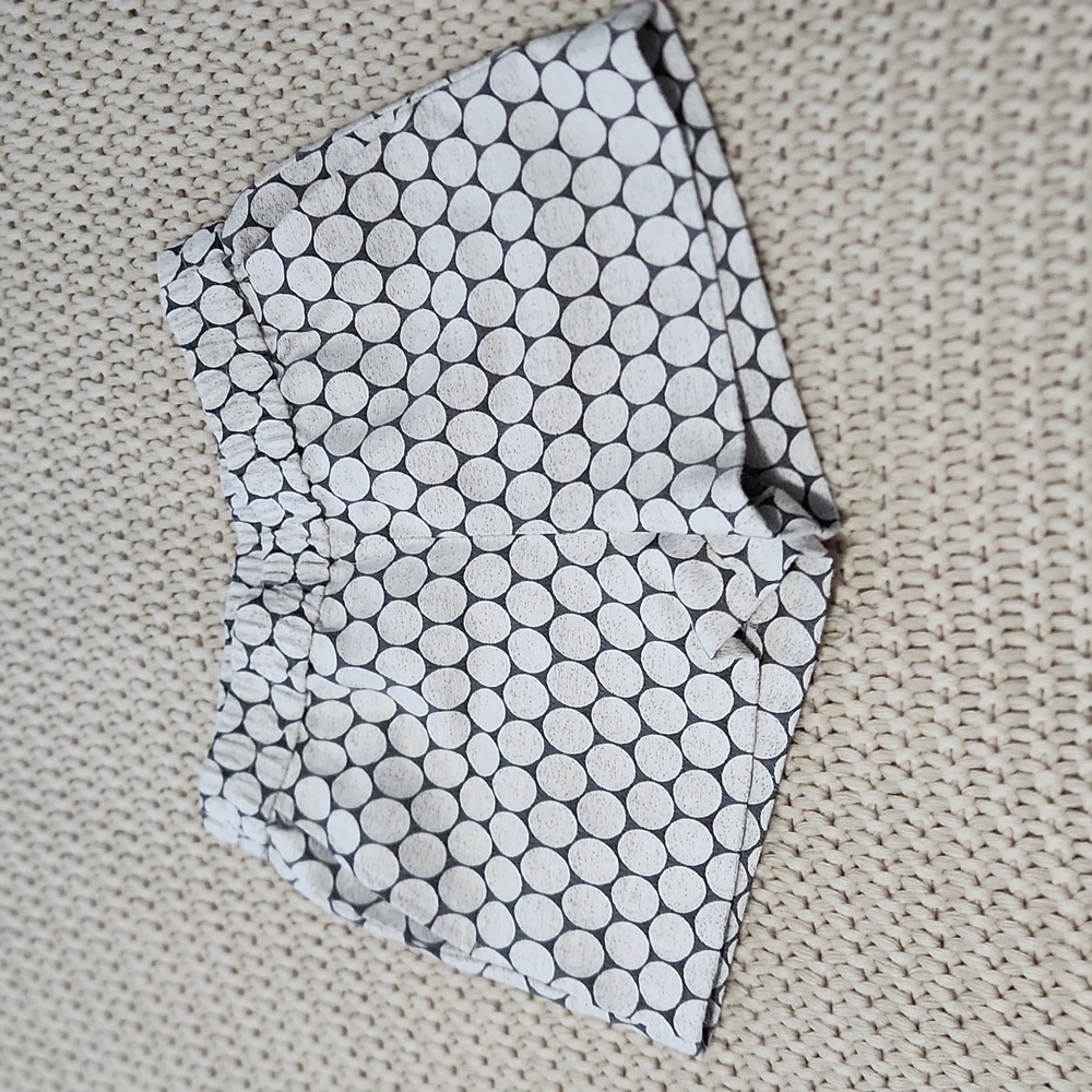 J. Crew Black and White Patterned Women Shorts